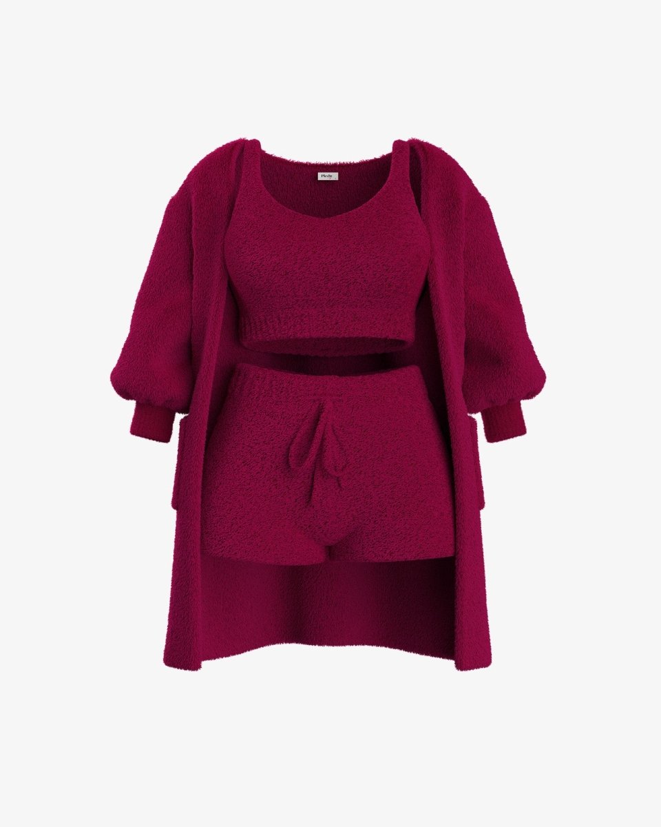 Tallulah – Bouclé Knit Pajama Ensemble