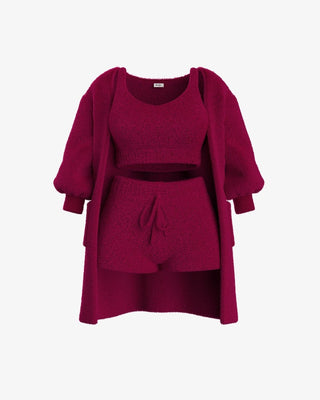Tallulah – Bouclé Knit Pajama Ensemble