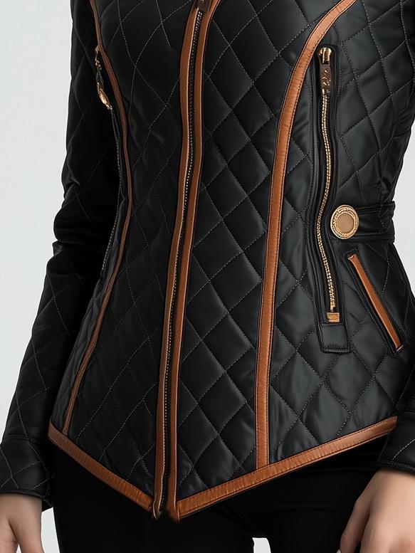 Bethany - Padded Jacket with Diamond Quilting