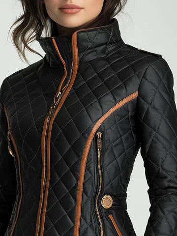 Bethany - Padded Jacket with Diamond Quilting
