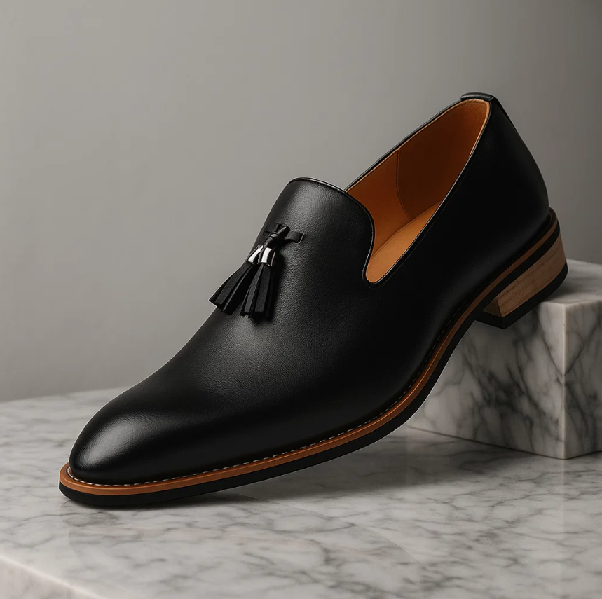 Zachariah - Tassel Detail Leather Loafers