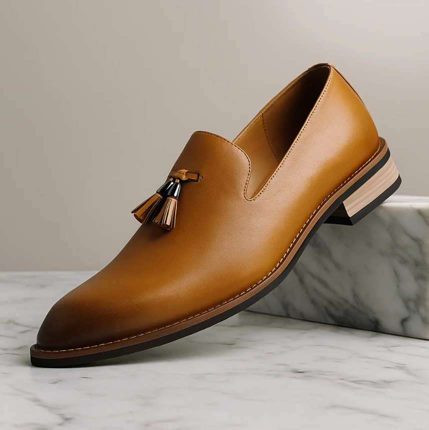 Zachariah - Tassel Detail Leather Loafers