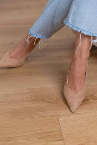 Helena - Nude Slingback High Heels