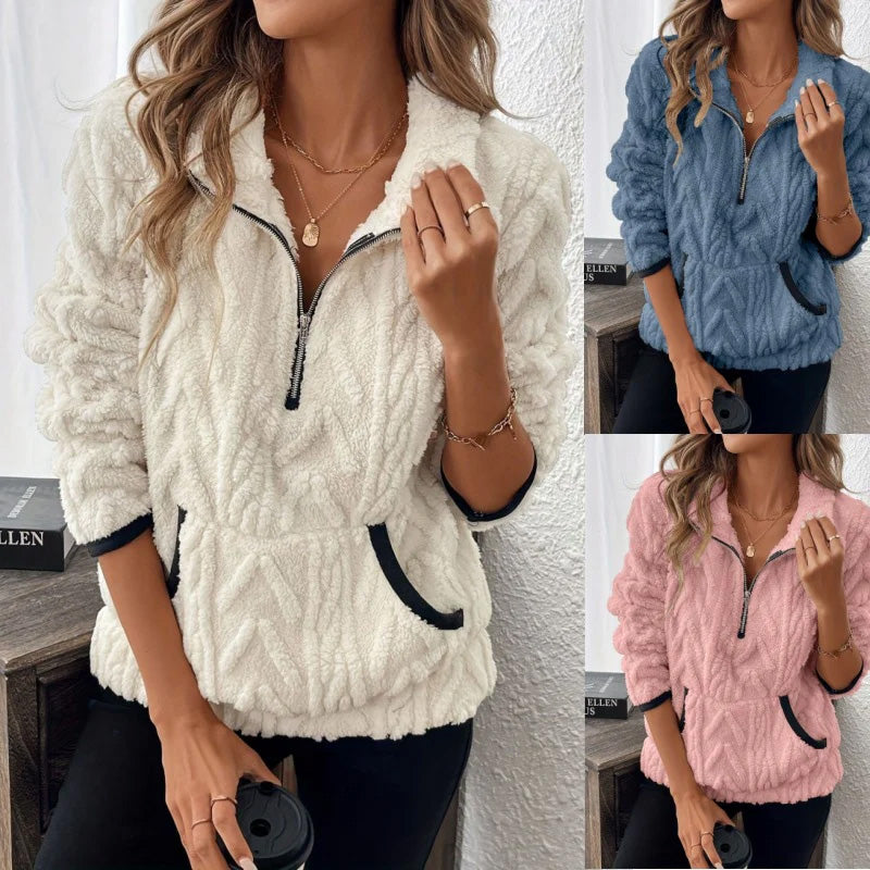 Gemma – Cozy Fleece Half-Zip Pullover