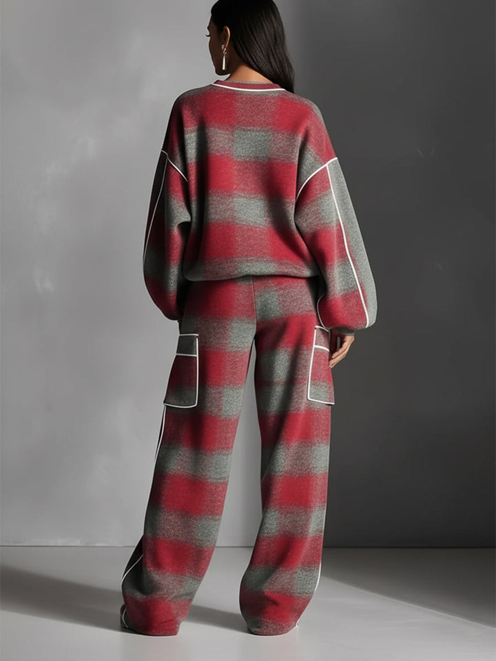 Elena - Stylish Graphic Two-Piece Ensemble
