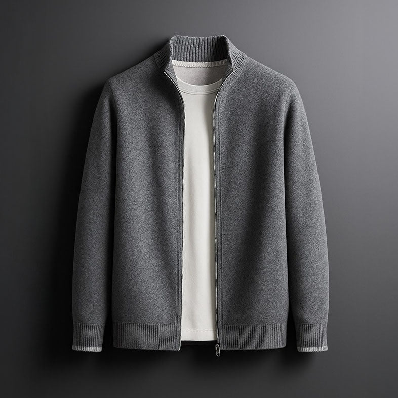 Isaac – Knitted Zip-Up Jacket