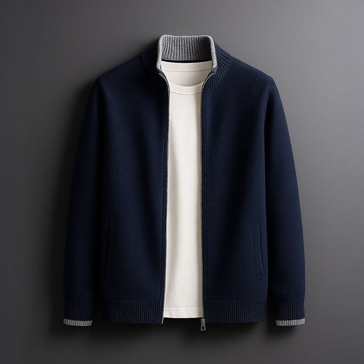 Isaac – Knitted Zip-Up Jacket